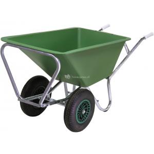 Kruiwagen 160 liter dubbel wiel kunststof Kruiwagen 160 liter dubbel wiel kunststof